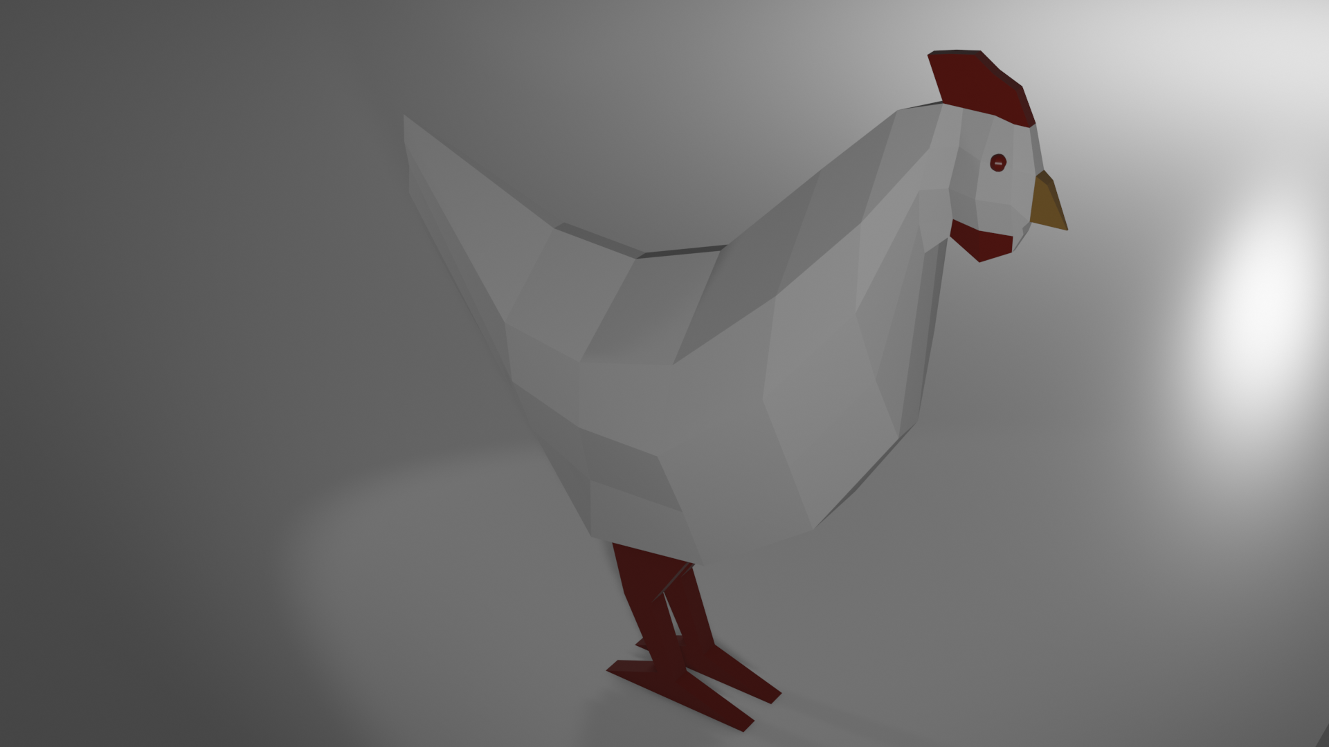 Low poly chicken preview image 1